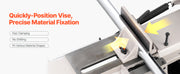 Load image into Gallery viewer, SucceBuy 4 in x 6 in Metal Horizontal Band Saw Rectangular Cutting Capacity with 550W Motor, Variable Speed, for Metal Wood Work
