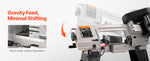 Amocart 4 in x 6 in Metal Horizontal Band Saw Rectangular Cutting Capacity with 550W Motor, Variable Speed, for Metal Wood Work