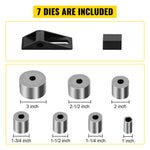 Amocart YP-38 Floor Mounted  Bender with 7 Dies Mutifunctional 44in Telescopic Rubber Handle Copper Steel Tube Bending Tool