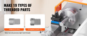 Bild in Galerie-Viewer laden, Amocart Brushless Mini Metal Lathe  7''x16'' / 180mm*400mm 800W Digital Display Continuously Variable Metalworking Turning

