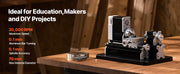 Load image into Gallery viewer, Amocart 2.76x5.12 in Mini Metal Lathe Machine 36W 20,000 RPM Speed + 3-jaw Chuck Aluminum Alloy for Processing Precision Parts
