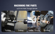 Load image into Gallery viewer, Amocart Metal Lathe Machine 7'' x 13.78'' 0-2200 RPM Continuously Variable Speed 500W &amp; Tool Box for Processing Precision Parts
