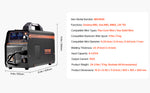 Amocart 4 in 1 MIG Welding Machine Gas MIG 160A 200A Multi-Process Synergic Mig Welder w/ IGBT Inverter LCD Screen Display MIG