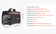 Bild in Galerie-Viewer laden, Amocart 4 in 1 MIG Welding Machine Gas MIG 160A 200A Multi-Process Synergic Mig Welder w/ IGBT Inverter LCD Screen Display MIG

