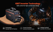 Bild in Galerie-Viewer laden, Amocart 4 in 1 MIG Welding Machine Gas MIG 160A 200A Multi-Process Synergic Mig Welder w/ IGBT Inverter LCD Screen Display MIG
