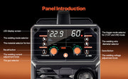 Load image into Gallery viewer, Amocart 5-in-1 MIG Welder 200Amp Pluse Mig Welding Machine Gas MIG/Flux Core MIG/Stick/Lift TIG/AU TIG with LCD Screen Display
