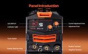 Load image into Gallery viewer, Amocart MIG Welder 130Amp Synergic Mig Welding Machine Gasless Flux Core Welder Portable Mig Welder with Digital Display Screen
