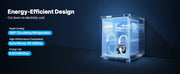 Load image into Gallery viewer, Amocart 48L 90L Mini Fridge Single Door Compact Refrigerator Adjustable Temperature Metal Shelf Energy Efficient Refrigerator
