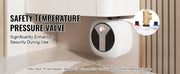 Charger l'image dans la visionneuse de galerie, Amocart Electric Mini-Tank Water Heater 1440W Hot Water Boiler Storage for Kichen Bathroom Restaurant Shelf Wall Floor Mounted
