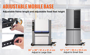 Load image into Gallery viewer, Amocart Mobile Base 650 lbs Weight Capacity Adjustable from 12"x12" to 36"x36" Heavy Duty Mobile Base Stand with Swivel Wheels
