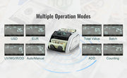 Load image into Gallery viewer, Amocart 1000Pcs/Min Money Counter Business Cash Register Euros Bills Fake Banknote Detector by UV &amp; MG Function for Banks Shops

