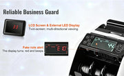 Load image into Gallery viewer, Amocart 1000Pcs/Min Money Counter Business Cash Register Euros Bills Fake Banknote Detector by UV &amp; MG Function for Banks Shops
