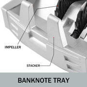 Charger l'image dans la visionneuse de galerie, SucceBuy Compteur de billets 1000 pièces/min pour caisse enregistreuse professionnelle, détection de faux billets par fonctions UV et MG pour banques et magasins
