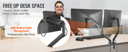 Charger l'image dans la visionneuse de galerie, Amocart Single/ Dual/ Triple Monitor Mount for Screens Gas Spring Monitor Arm Desk Mount with C-Clamp and Grommet Mounting Base
