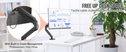Charger l'image dans la visionneuse de galerie, Amocart Single/ Dual/ Triple Monitor Mount for Screens Gas Spring Monitor Arm Desk Mount with C-Clamp and Grommet Mounting Base
