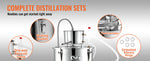 Amocart 30/50L Stainless Steel Alcohol Distiller Alcohol Still Essential Oil Brewing DIY Whisky Wine Brandy Distillery Home Use