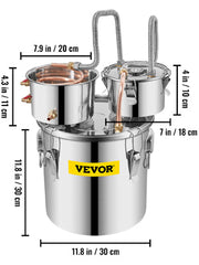 Load image into Gallery viewer, 12L 20L 30L 50L Alcohol Brewing Distiller DIY Moonshine Apparatus Stainless Steel Still Whisky Beer Brandy Home Use
