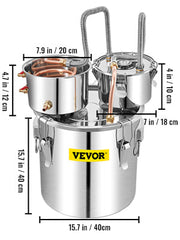 Load image into Gallery viewer, 12L 20L 30L 50L Alcohol Brewing Distiller DIY Moonshine Apparatus Stainless Steel Still Whisky Beer Brandy Home Use

