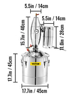SucceBuy 20L-70L Alcohol Distiller Machine Beer Brewing Equipment DIY Wine Moonshine Apparatus Dispenser Kit Home Appliance