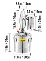 Amocart 20L-70L Alcohol Distiller Machine Beer Brewing Equipment DIY Wine Moonshine Apparatus Dispenser Kit Home Appliance