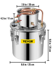 Bild in Galerie-Viewer laden, Amocart Moonshine Distiller Alcohol Still 12/19/30L DIY Home Wine Brandy Whiskey Distillery Kit Essential Oil Brewing Equipment
