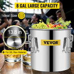 Amocart 3 5 8 Gal Distiller Moonshine Alcohol Brew Water Wine Essential Oil Brewing Kit Stainless Copper with Pump for Home DIY