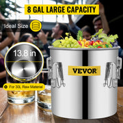 Charger l'image dans la visionneuse de galerie, Amocart 3 5 8 Gal Distiller Moonshine Alcohol Brew Water Wine Essential Oil Brewing Kit Stainless Copper with Pump for Home DIY
