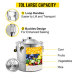 Amocart 20L-70L Alcohol Distiller Machine Beer Brewing Equipment DIY Wine Moonshine Apparatus Dispenser Kit Home Appliance