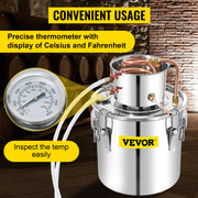 Load image into Gallery viewer, Amocart 50L Moonshine Still Alcohol Distiller w/ Water Pump Stainless Copper DIY Brew Ethanol Wine Essential Oil Brewing Kit
