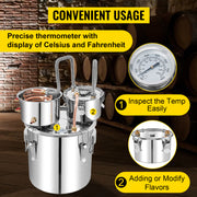 Bild in Galerie-Viewer laden, SucceBuy 50L Alcohol Water Distiller Bottle Moonshine Equipment Stainless Steel Brewing Machine for Whisky Wine Beer Dispenser
