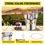 Load image into Gallery viewer, Amocart 20L 30L Water Alcohol Brewing Distiller DIY Moonshine Apparatus Stainless Steel Still Whisky Beer Brandy Home Appliance
