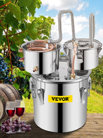 Amocart 12L 20L 30L 50L Alcohol Brewing Distiller DIY Moonshine Apparatus Stainless Steel Still Whisky Beer Brandy Home Use