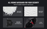 Load image into Gallery viewer, Amocart Full Face Motorcycle Helmet Smart Street ABS &amp; High Density Helmet with Bluetooth Slot &amp; Interchangeable Len, for Adult
