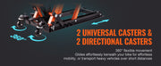 Charger l'image dans la visionneuse de galerie, Amocart 1500 LBS Steel Hydraulic Motorcycle Jack Stand ATV Scissor Lift Jack Scissor Lift Jack Stand with 4 Wheels for ATV UTVs
