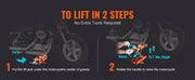 Charger l'image dans la visionneuse de galerie, Amocart Motorcycle Lift 1100 LBS Motorcycle Scissor Lift Jack with Safety Pin Steel Motorcycle Jack Hoist Stand for Motorbike
