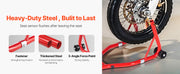Load image into Gallery viewer, SucceBuy Motorcycle Stand Lift 850lbs Front Rear Combo Stand Lift Front Wheel Dual-Fork Stand Rear U+L Fork Swingarm Spool Stand
