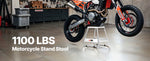 Amocart Dirt Bike Stand, 1100 lbs Universal Dirtbike Maintenance Lift, Moto Box Stand for Motorcycle & Powersports Maintainence