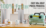Amocart Tumbler Heat Press Machine 2 Station Heaters 11-30oz Mug Press Tumbler Press Sublimation Tumblers Cups and Mug 19.6lbs