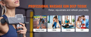 Bild in Galerie-Viewer laden, Amocart Massage Gun Deep Tissue Percussion Muscle Massager for Athletes w/ 8 Speed Levels 6 Massage Heads 16V 2500mAh Batteries
