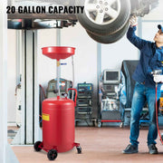 Bild in Galerie-Viewer laden, Amocart 20 Gallon Waste Oil Drain Tank Air Operated Drainer with Pressure Regulating Valve for Fluid Fuel Transfer Drainage
