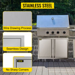 Amocart Stainless Steel BBQ Cabinet Access Door W/ Recessed Handle for Indoor/Outdoor Kitchen BBQ Island Kitchen Sink Fireplace