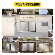 Load image into Gallery viewer, Amocart Stainless Steel BBQ Cabinet Access Door W/ Recessed Handle for Indoor/Outdoor Kitchen BBQ Island Kitchen Sink Fireplace
