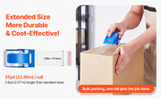 Load image into Gallery viewer, Amocart 1.5in Core 6 Rolls Clear Packing Tape with Dispenser 2.7 Mil Shipping Tape Designed for Moving Boxes Storage Mailing
