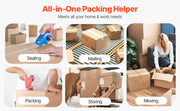 Load image into Gallery viewer, Amocart 1.5in Core 6 Rolls Clear Packing Tape with Dispenser 2.7 Mil Shipping Tape Designed for Moving Boxes Storage Mailing
