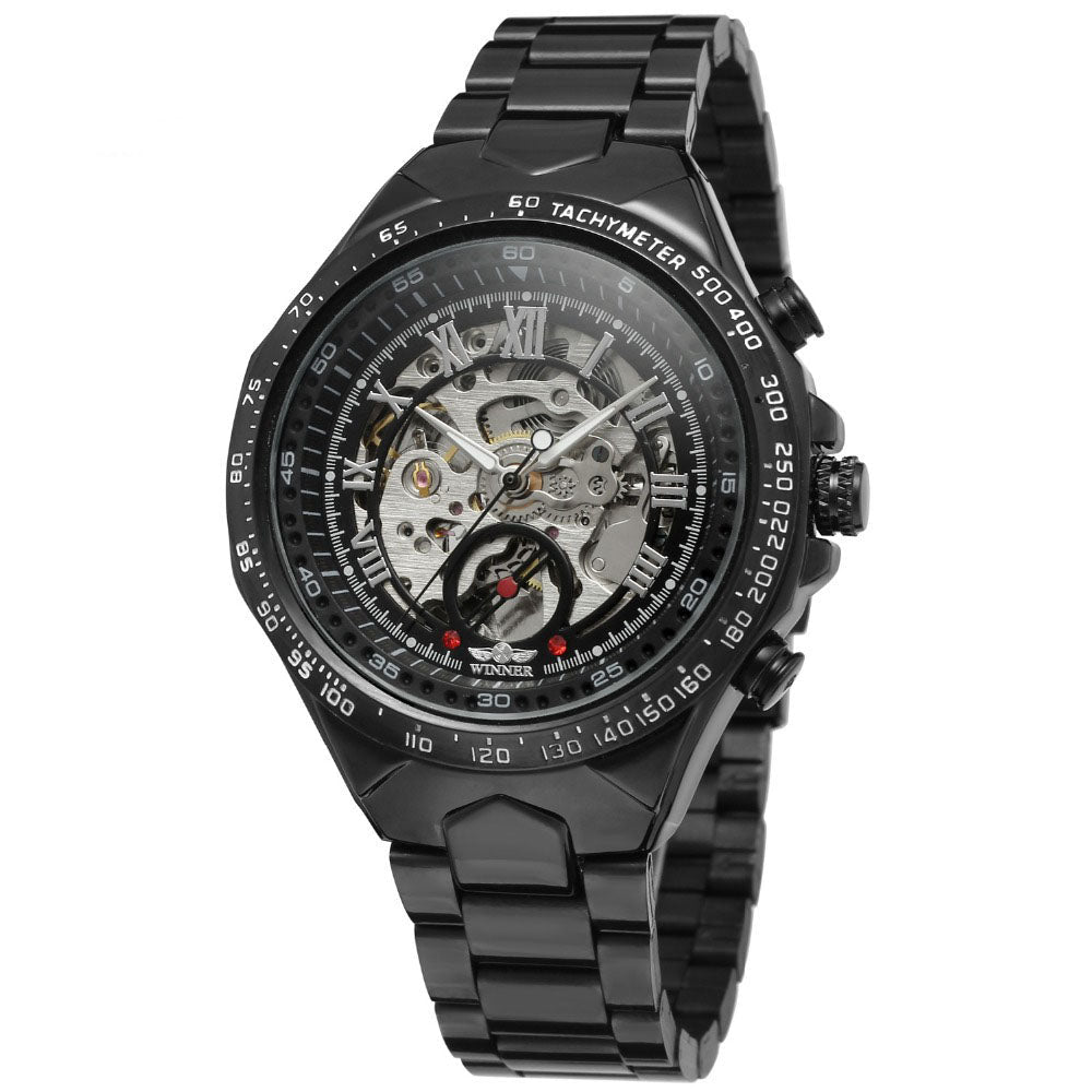 Personalized All-steel Hollow Automatic Mechanical Watch Fashion Watch For Men - AMOCART95da805a7fccce2bd1f9482cb632164a