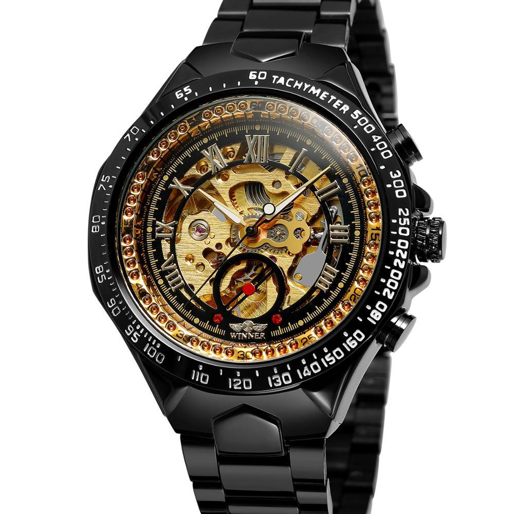 Personalized All-steel Hollow Automatic Mechanical Watch Fashion Watch For Men - AMOCART19c748064feb6e378eaa16517764661a