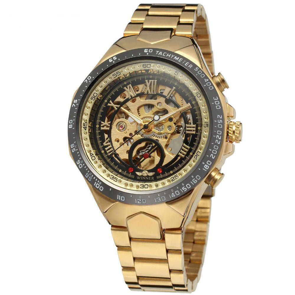 Personalized All-steel Hollow Automatic Mechanical Watch Fashion Watch For Men - AMOCARTb394ed98dcd990664513986bf08fd4d8