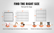 Bild in Galerie-Viewer laden, Amocart Dog Playpen 8 Pcs 24x24in Panels Foldable Metal Pet Exercise Pen Dog Fence Indoor Outdoor Pen with Door for Dogs, Cats
