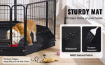Amocart Dog Playpen 8 Pcs 24x24in Panels Foldable Metal Pet Exercise Pen Dog Fence Indoor Outdoor Pen with Door for Dogs, Cats