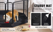 Bild in Galerie-Viewer laden, Amocart Dog Playpen 8 Pcs 24x24in Panels Foldable Metal Pet Exercise Pen Dog Fence Indoor Outdoor Pen with Door for Dogs, Cats
